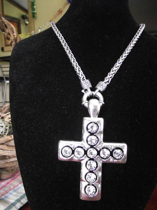 VERY LIMITED STOCK!!!ALL TIME POPULAR  TIBETAN SILVER CROSS NECKLACE