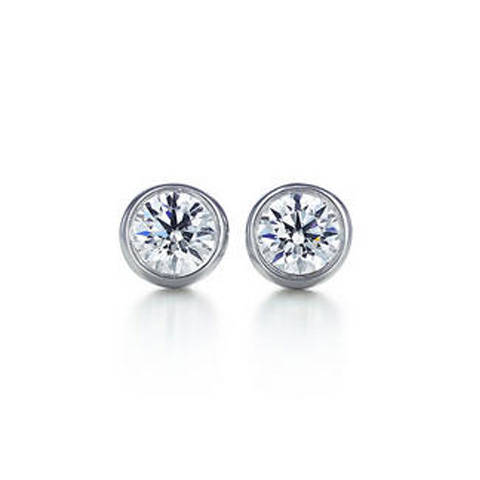 Stunning Sterling Silver ROUND DIAMANTE EARRINGS