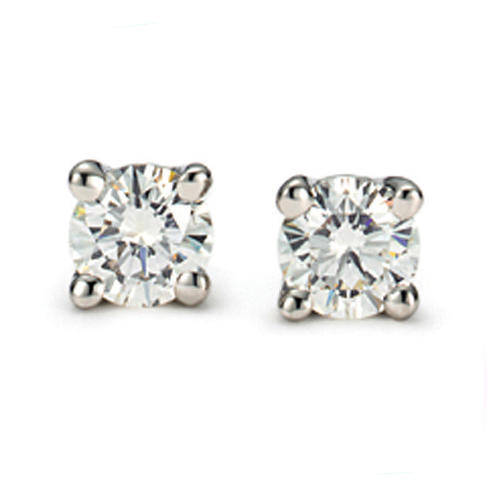 Stunning Sterling Silver SQUARE DIAMANTE EARRINGS
