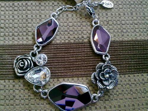 LAST ONE!!STUNNING PURPLE TIBETAN SILVER FANCY BRACELET