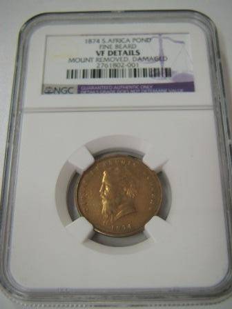 1874  Burgerspond  Fine Beard , NGC  VF Details  @ R1 !!!!!!