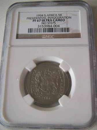1994  Presidential Inauguration  * NGC Graded  PF 67 Ultra Cameo , No Steps @ R1 start