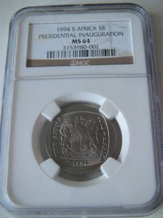 1994  Presidential Inauguration  * NGC Graded  MS 64  @ R1 start