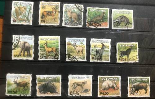 Botswana 2002 Mammals used set excl P15