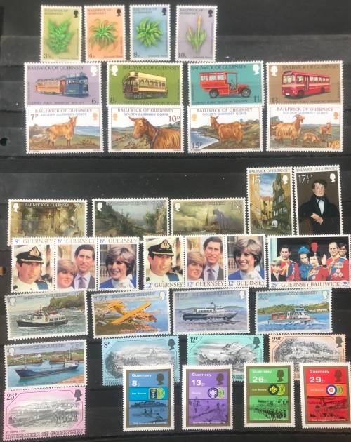Guernsey MNH sets catalogue value 28$