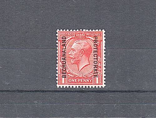 Bechuanaland - 1915 Great Britain Postage Stamps Issue of 1912-1913 Overprinted 1d (SACC72)