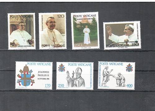 Vatican - 1978 Remembrance of Pope John Paul I and 1979 Pope John Paul II MNH