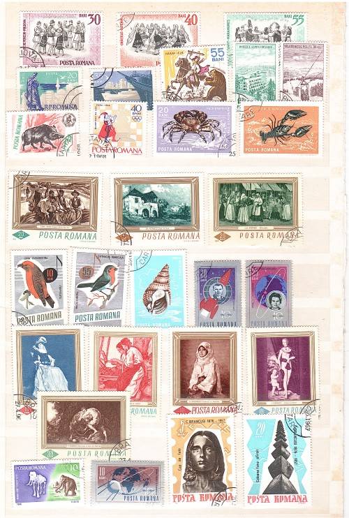 Romania 150+ used stamps