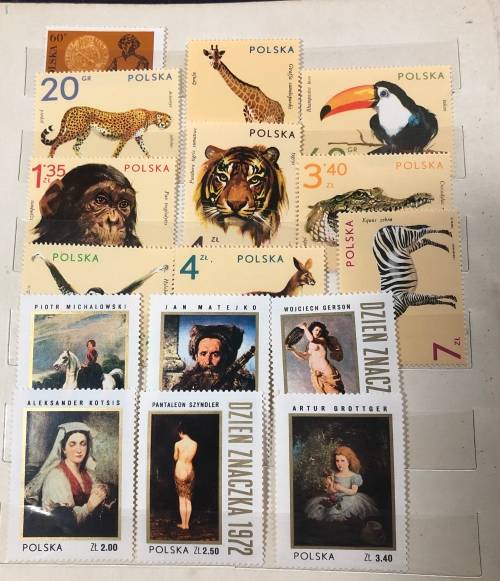 Poland - A5 album with MH stamps 1970`s mainly (100+)
