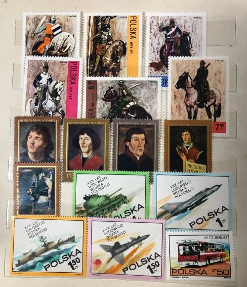 Poland - A5 album with MH stamps 1970`s mainly (100+)