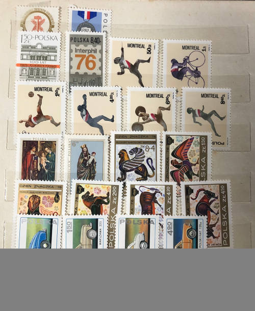 Poland - A5 album with MH stamps 1970`s mainly (100+)
