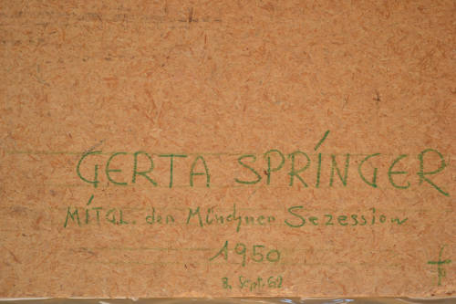 Gerta Springer  (born 1880 - 1960) German Artist