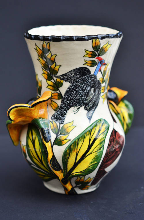 Ardmore Vase. Made by Mirriam painted by Gladys 2007