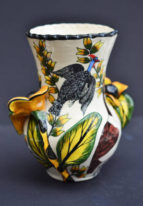 Ardmore Vase. Made by Mirriam painted by Gladys 2007