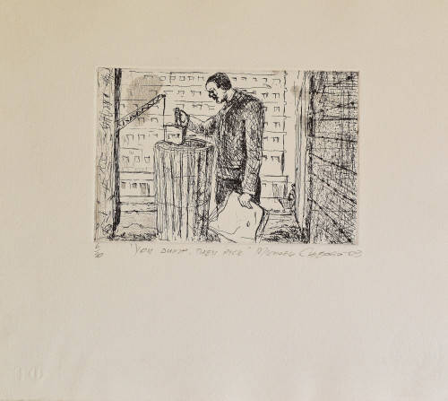 Michael Chibogo Khumalo - S.A. Artist -  Etching.