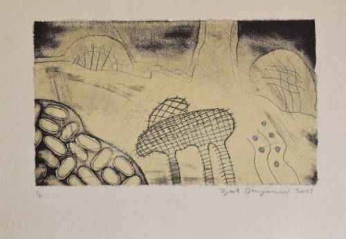 Zak Benjamen - Famous .S.A. Artist -  Etching.