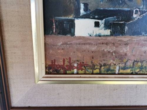 Ted Hoefsloot (1930 - 2013) `Vineyard Franschhoek` - Large - Investment Art - Bid now!!!