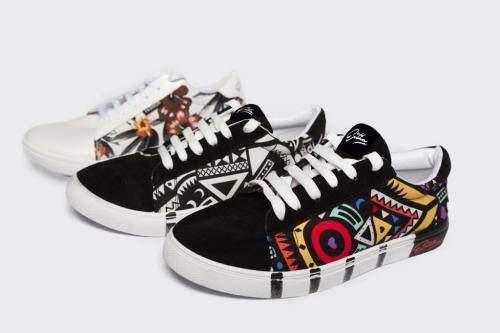 "Eitha" - Cultural Printed Sneakers (Unisex)