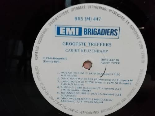 Carike Keuzenkamp Grootste Treffers LP
