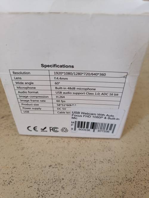 USB webcam