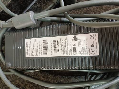 Original Xbox 360 power brick and cables