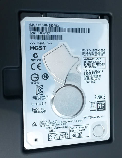 1TB HGST 5K1000 5400rpm Laptop HDD