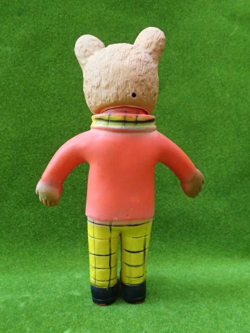 Vintage Rubber Figurine Rupert The Bear