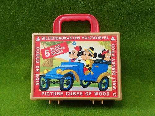 Picture Puzzle-Blocks Suitcase: Disney Stories  (1960's)
