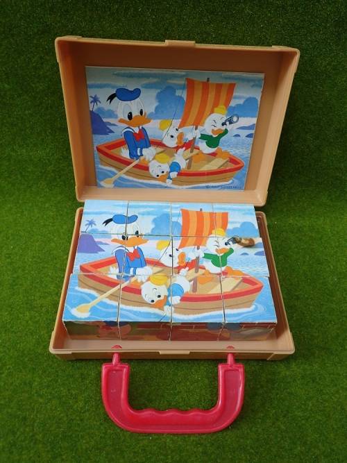 Picture Puzzle-Blocks Suitcase: Disney Stories  (1960's)