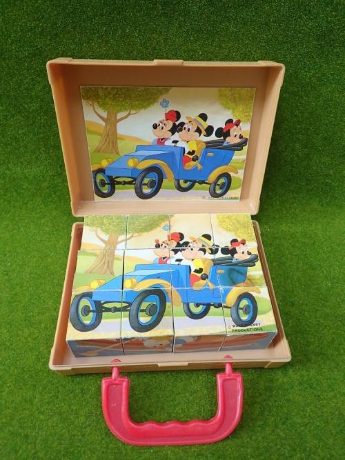 Picture Puzzle-Blocks Suitcase: Disney Stories  (1960's)