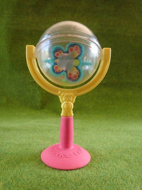 Vintage Fisher Price Baby Rattle with Suction Cup