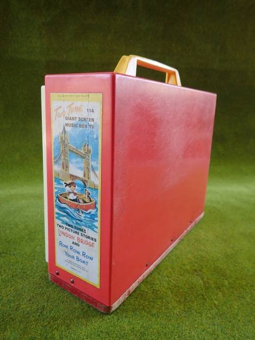 Vintage Fisher Price 1960`s TV-Radio `London Bridge and Row, Row, Row your boat` Toy