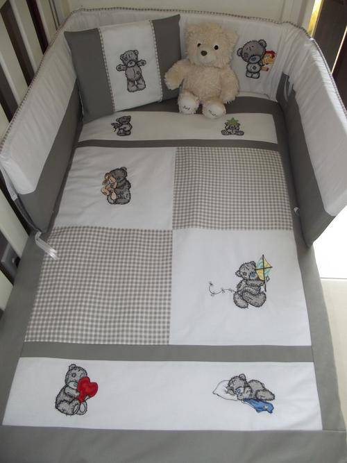 Embroidered Tatty Bear Baby Linen Set - Reserved for Desi
