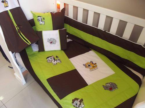 Wild Animals Embroidered 7 Piece Baby Linen Sets