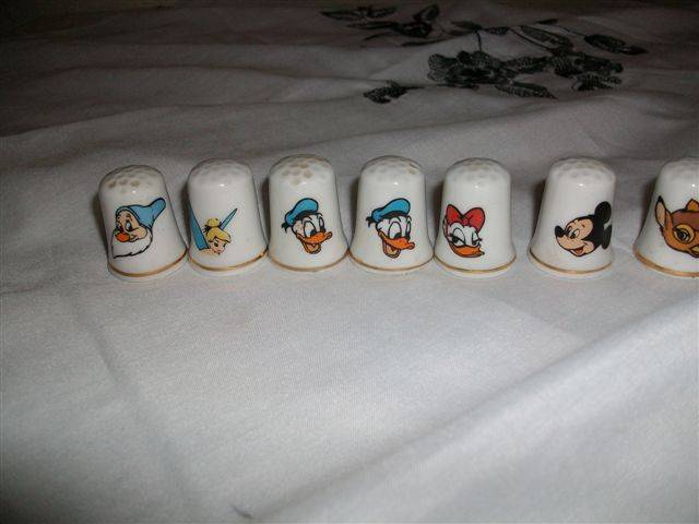 Nice collection of disney charter thimbles