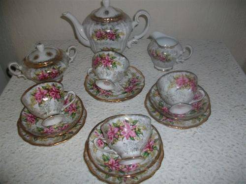 Simply stunning deodara tea set