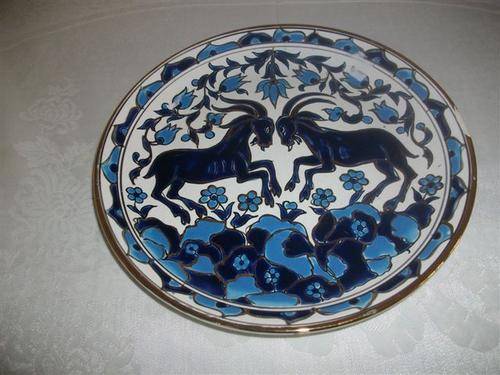 lovely hand painted , greek wall plate