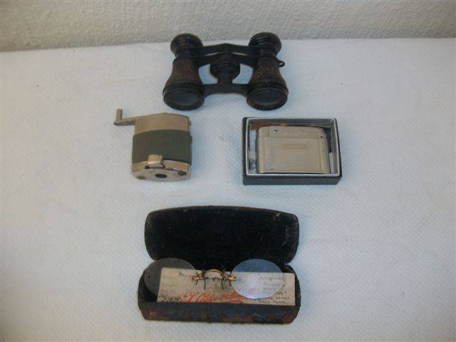 Some interesting collectables   small vintage binoculars shaper and etc please look not junk