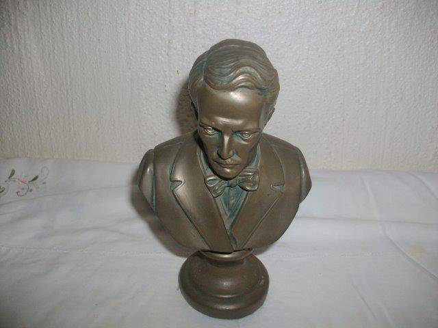 Small head model of musician head,