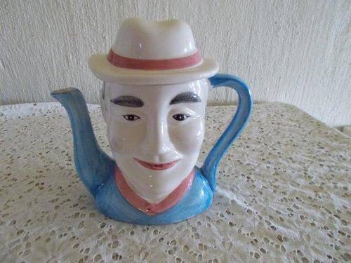 Nice character collectors man tea pot