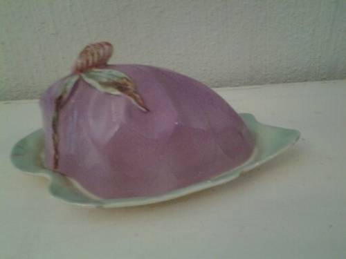 stunning vintage stafforshire butter dish