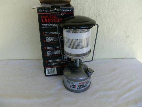 collectable  coleman made in the usa dual fuel lantern model 229 boxed