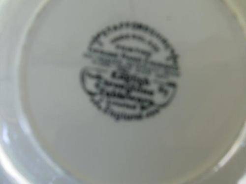 A Set of six staffordshire english ironstone soup bowls