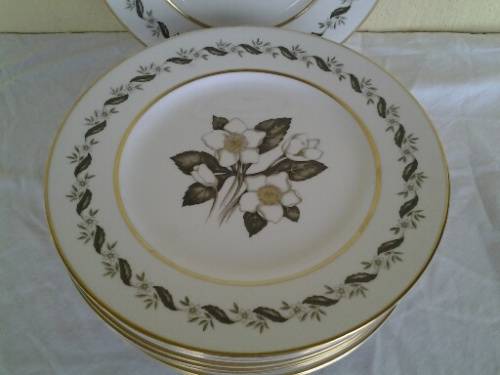 12 stunning vintage royal worcester porcelain dinner plates