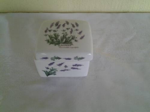 Wiesenthal lavender porcelain trinket box