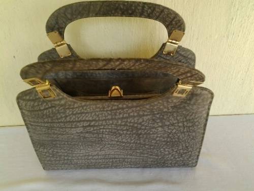 stunning genuine leather buffalo  skin bag