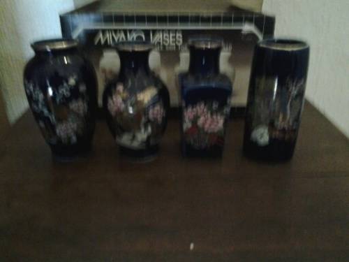 Boxed porcelain a collection of oriental small vases for the collector