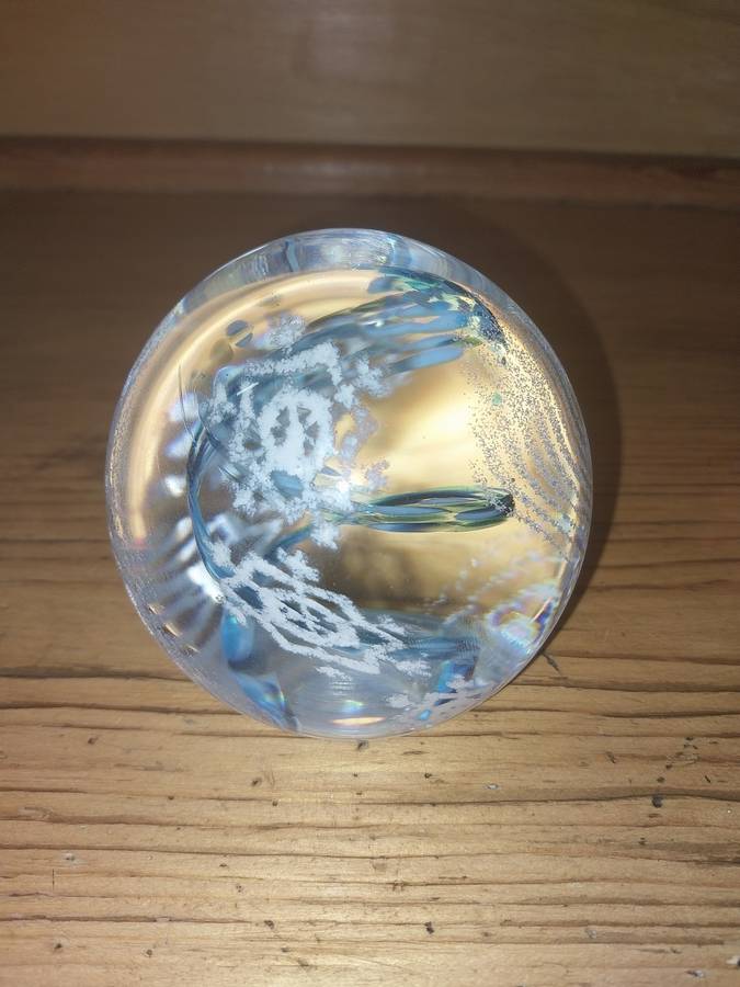 Large glass paper weight