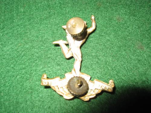 SA Corps of Signals chrome BiM cap badge (Jimmy)