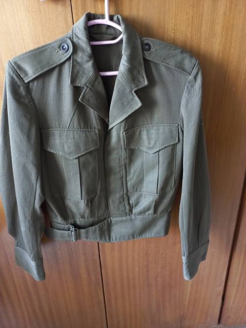 SADF Bunny Jacket, Khaki and smooth material, 34 chest